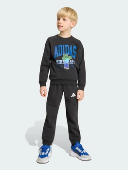 Детский спортивный костюм (свитшот + штаны) Adidas KH3194 104 см Black (4069996696532)