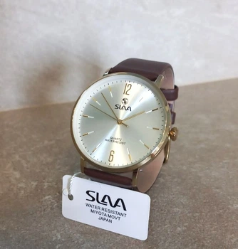 Наручные кварцевые часы SLAVA SL19393 G W Br