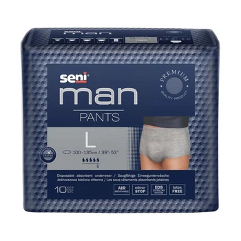 Підгузки-труси для дорослих Seni Man Pants чоловічі розмір L 10 шт
