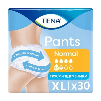 Урологічні труси-підгузки для дорослих TENA Pants Normal розмір XL 30 шт