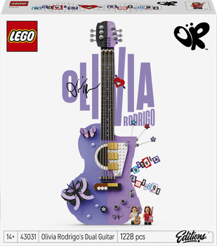 Zestaw klocków LEGO Editions Podwójna gitara Olivii Rodrigo 1228 elementów (43031)