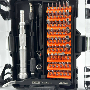 Отвертка JAKEMY JM-8163 62в1 с набором магнитных бит в кейсе