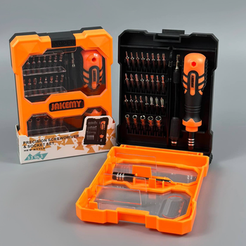 Отвертка JAKEMY JM-8160 33в1 с набором магнитных бит в кейсе