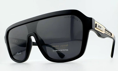 Мужские Солнцезащитные Очки MARC JOHN MJ0859 Col.101-P1 Polarized, Черные Поляризационные Очки для Водителей