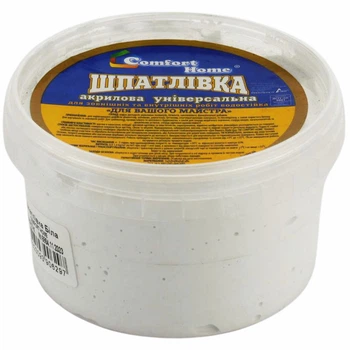 Шпаклевка акриловая COMFORT HOME Для Вашего Мастера белая 0,5 кг - 400248