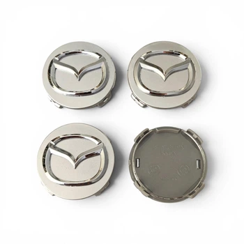 Колпачки (заглушки) в диски Mazda, серые 56\52мм BS1A-3719X