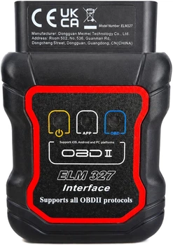 Автосканер ELM327 OBD2 Bluetooth v1.5 для диагностики авто Android iOS Windows