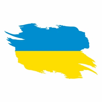Наклейка флаг Украины 20,0*12,0 см