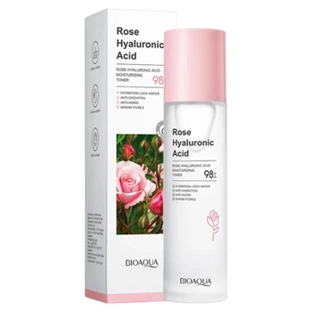 Тоник для лица с экстрактом розы и гиалуроновой кислоты Bioaqua Rose Hyaluronic Acid Toner, 100 мл