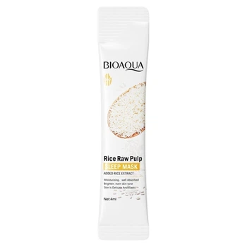 Одноразовая ночная маска для лица с экстрактом риса Bioaqua Rice Raw Pulp Mask, 4 мл