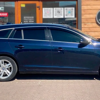 Дефлекторы окон VL-Tuning на Volvo V60 I 10-18 универсал (накладные)