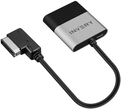 Bluetooth 5.0 адаптер INVERY Airdual-300A для авто потоковой передачи музыки машины Adapter Audi MMI 3G / AMI Music Interface/Audio Symphony CarPlay (BTA005)