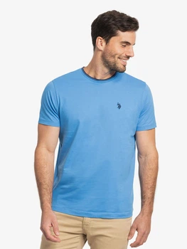 Футболка хлопковая мужская U.S. Polo Assn 331248559 XL Синяя (1159865617)