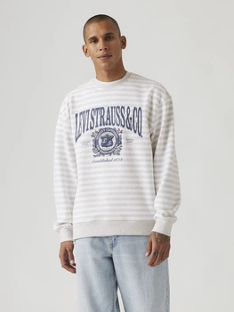 Свитшот на флисе мужской Levi`s 551906178 XL Белый/Серый (1159882434)
