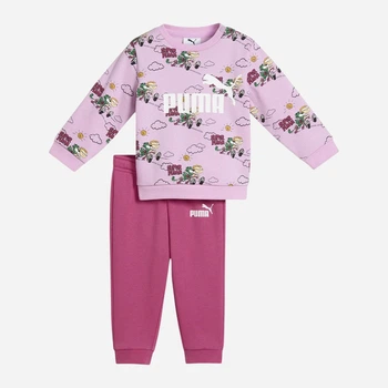 Детский спортивный костюм (свитшот штаны) для девочки Puma Minicats Super 63810747 86-92 см Mauve Glow (4070033320457)
