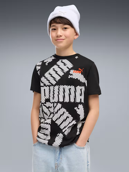 Підліткова футболка для хлопчика Puma Essentials Logo Lab 69480901 146-152 см Black (4070033339268)