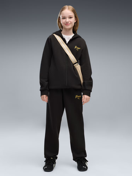 Подростковый спортивный костюм (толстовка + штаны) для девочки Puma Essentials Script 69520901 170-176 см Black (4070033464977)