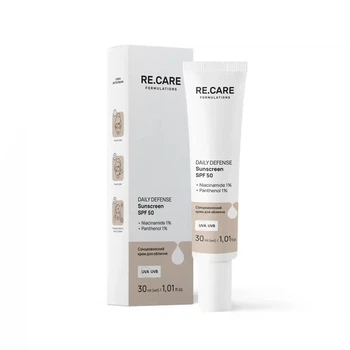 Сонцезахисний крем для обличчя RE.CARE Daily Defense Sunscreen SPF 50 (30 мл)