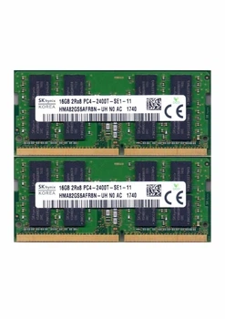 Комплект оперативної пам'яті для ноутбука SK hynix 32GB (2x16GB) DDR4 2400MHz SO-DIMM 2Rx8 (HMA82GS6AFR8N-UH)