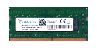 Оперативна пам'ять для ноутбука ADATA 8GB DDR4 2666MHz SO-DIMM 1Rx8 (AO1P26KC8T1-BXFSHC)