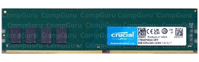 Оперативна пам'ять для ПК Crucial 8GB DDR4 2400MHz UDIMM (CT8G4DFS824A.C8FR) PC4-19200 1.2 В код CG-590124757