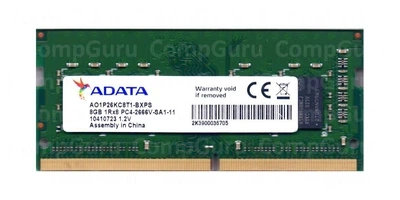 Оперативна пам'ять для ноутбука ADATA 8GB DDR4 2666MHz SO-DIMM 1Rx8 (AO1P26KC8T1-BXPS)