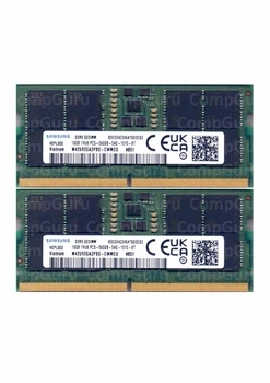 Комплект оперативної пам'яті для ноутбука Samsung 32GB (2x16GB) DDR5 5600MHz SO-DIMM 1Rx8 (M425R2GA3PB0-CWMOD)