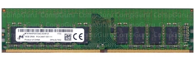 Оперативна пам'ять для ПК Micron 16GB DDR4 2400MHz UDIMM ECC 2Rx8 (MTA18ASF2G72AZ-2G3B1ZI)