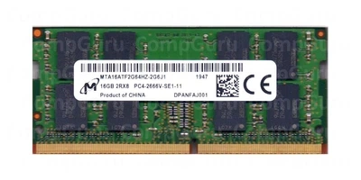 Оперативна пам'ять для ноутбука Micron 16GB DDR4 2666MHz SO-DIMM 2Rx8 (MTA16ATF2G64HZ-2G6J1) код CG-439684718
