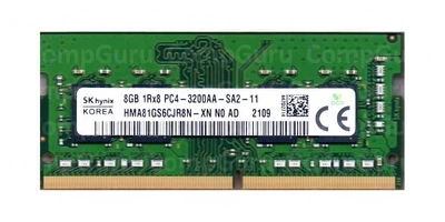 Оперативна пам'ять для ноутбука SK hynix 8GB DDR4 3200MHz SO-DIMM 1Rx8 (HMA81GS6CJR8N-XN) код CG-369528249