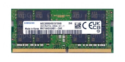 Оперативна пам'ять для ноутбука Samsung 32GB DDR4 3200MHz SO-DIMM 2Rx8 (M471A4G43AB1-CWE)