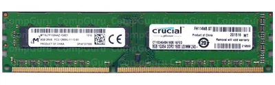 Оперативна пам'ять для ПК Crucial 8GB DDR3 1600MHz UDIMM (CT102464BA160B.16FED)
