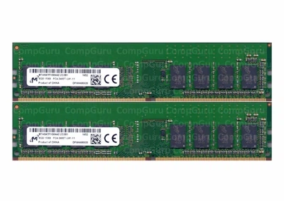 Комплект оперативной памяти для ПК Micron 16GB (2x8GB) DDR4 2400MHz UDIMM 1Rx8 (MTA8ATF1G64AZ-2G3E1)