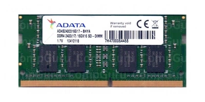 Оперативная память для ноутбука ADATA 16GB DDR4 2400MHz SO-DIMM (AD4S2400316G17-BHYA)