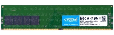 Оперативная память для ПК Crucial 8GB DDR4 2400MHz UDIMM (CT8G4DFS824A.C8FN)