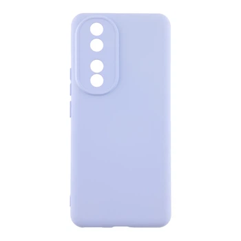 Чехол силиконовый с защитой камеры для Honor 90, сиреневый