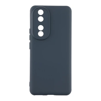 Чехол силиконовый с защитой камеры для Honor 90, темно-синий