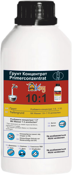 Акриловий грунт-концентрат глубокого проникнення 1:10 Okay 1л
