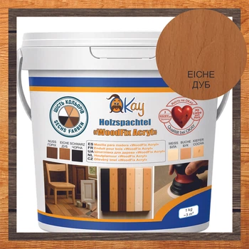 Шпаклевка по дереву OKAY WoodFix Acryl 0,7 кг Дуб