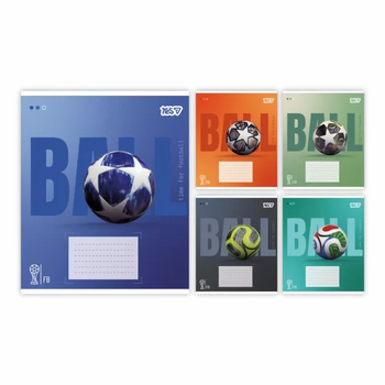 Зошит 18 аркушів клітинка YES Ball №768679