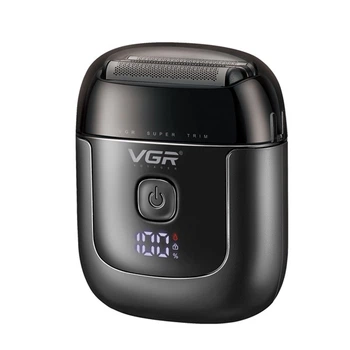 Електробритва VGR V-380 сіткова акумуляторна бритва IPX6 три плаваючі сітки USB заряджання до 120 хв автономної роботи для сухого та вологого гоління професійна чоловіча електробритва дорожній чохол компактний шейвер для обличчя