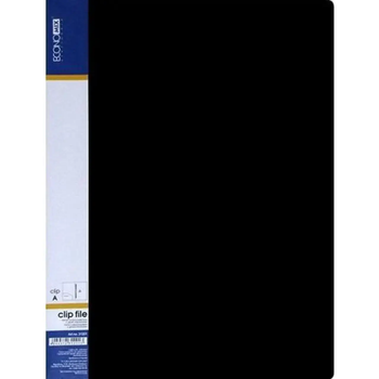Папка "Economix" №E30602-01 A4 з 20 файлами чорна