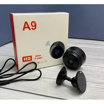 Мини WiFi IP камера A9 HD – камера с ночным видением, аккумулятором и TF-картой