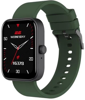 Смарт-часы 2E Alpha SQ Music Edition, Black/Green, 46 мм (2E-CWW40BKGN)