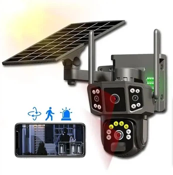 Wifi камера видеонаблюдения на 2 камеры с Sim-картой TG-08 (уличная + солнечная панель)