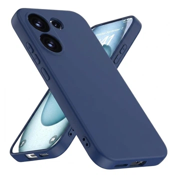 Чохол Fiji Full Soft Premium для Poco X8 Pro протиударний бампер із мікрофіброю Dark Blue