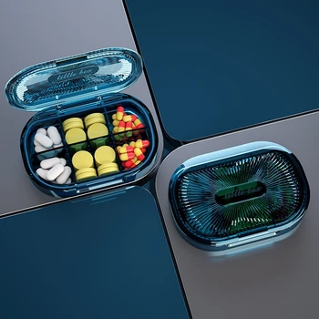 Таблетница MEMOSAN Plastic Pill Organizer Waterproof Moisture-Proof 6 ячонок