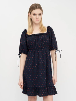 Сукня Vero Moda темно-синій в сердечка XFTHJ093 M