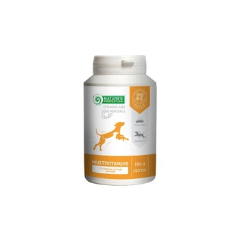 Мультивітамінна харчова добавка Nature's Protection Multivitamins для підтримки імунітету собак 150 таблеток