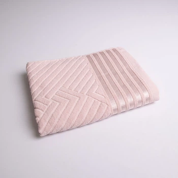 Полотенце махровое среднее SOFT GM Textile 50х90см 500г/м2 (Розовый)